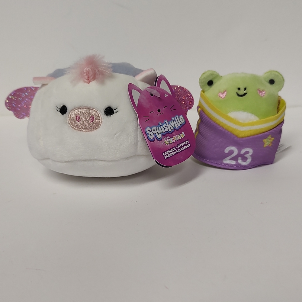 NWT Squishville Philippe 2" with Vehicle and Accessory